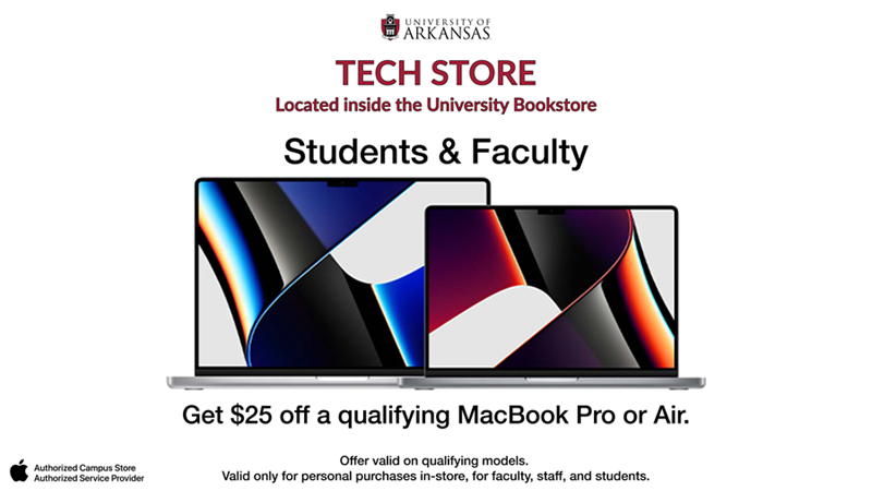 Apple Laptops $25 Off at the Tech Store
