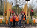 "Ville des pollinisateurs," a winning entry to this year's famed Chaumont International Garden Festival in France, was installed in April by a team that included landscape architecture students, from left, Fiorella Sibaja, Ava McMoran, Kara Simmons, Elijah Willis and Oliver Right. 