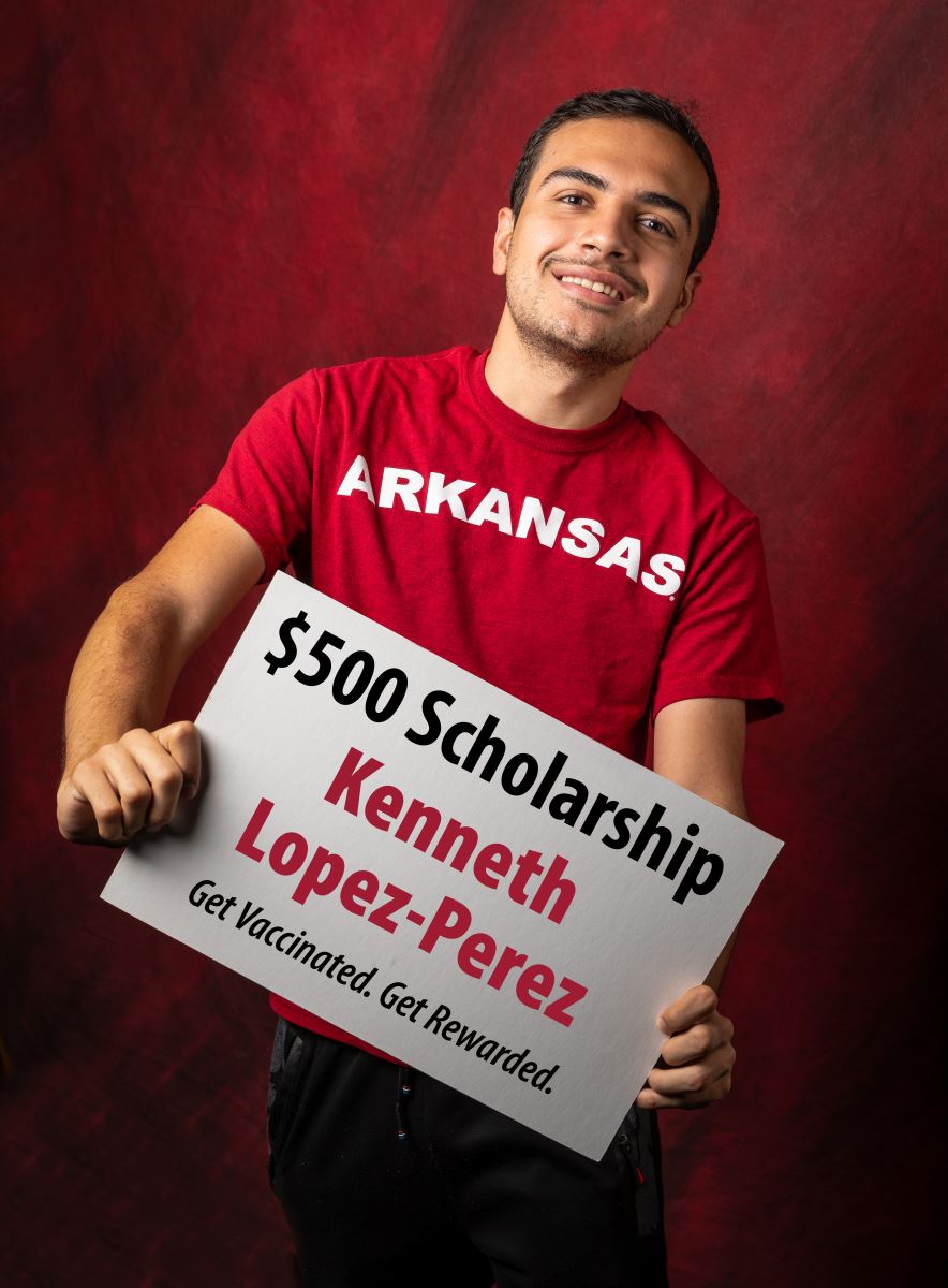 Kenneth Lopez-Perez won a $500 scholarship