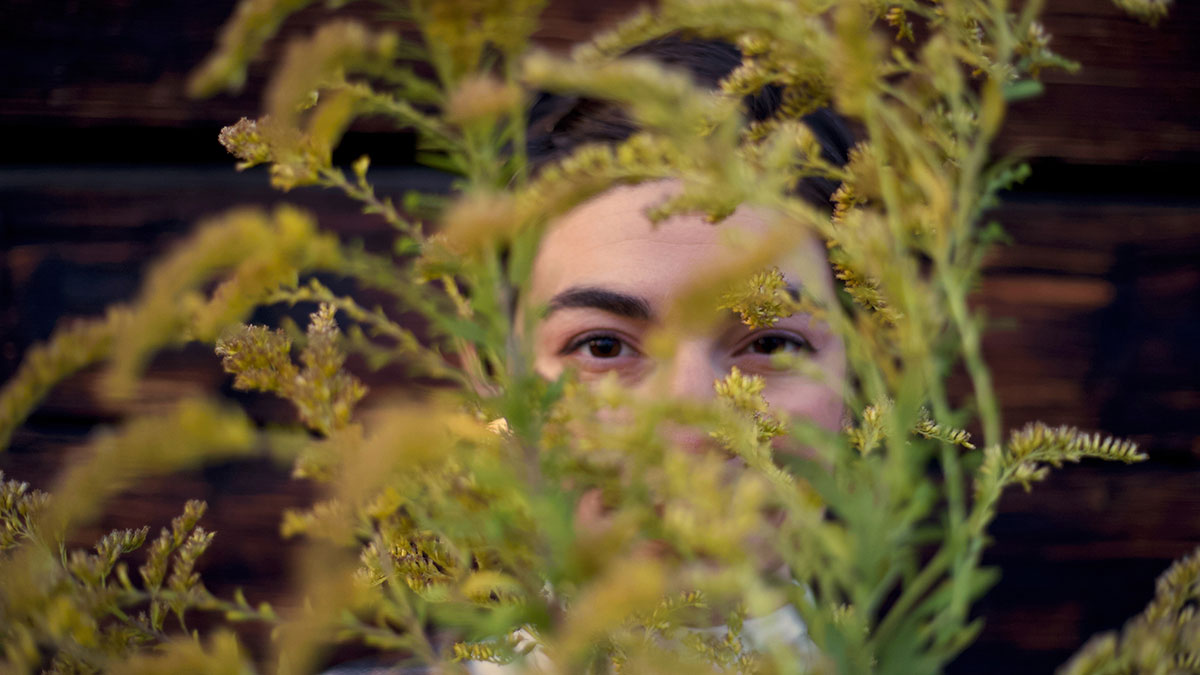 Teni Rane among the goldenrods