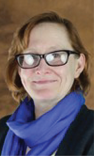 portrait of professor Kathy Comfort