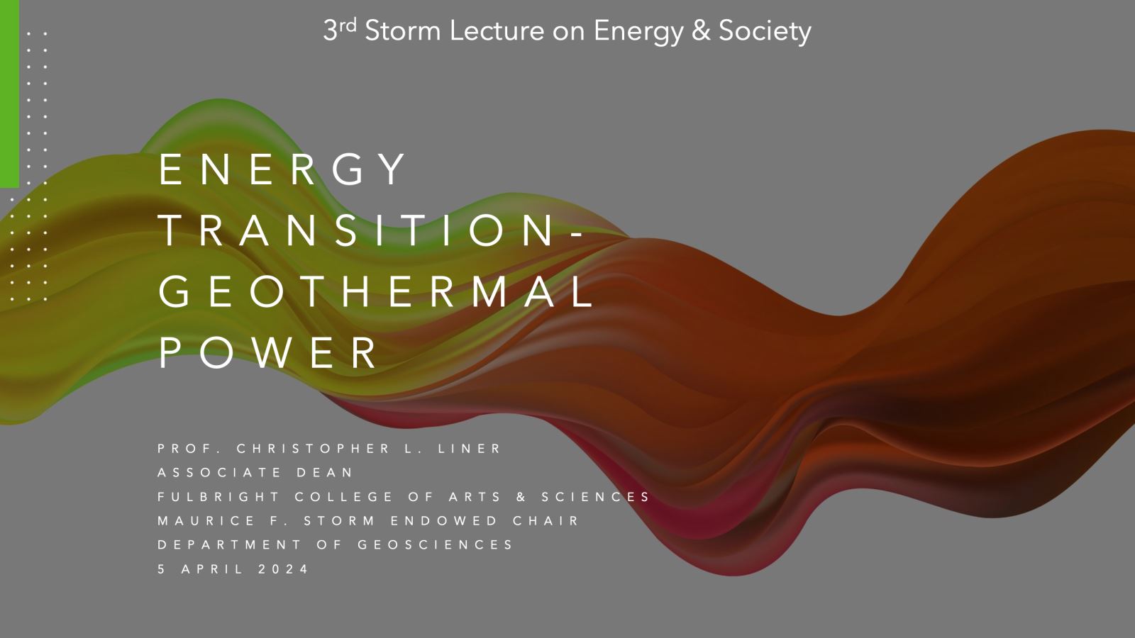flyer for energy transition-geothermal power lecture
