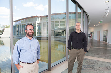 Jay Greene, left, and Brian Kisida led the research team studying the effect of field trips. 