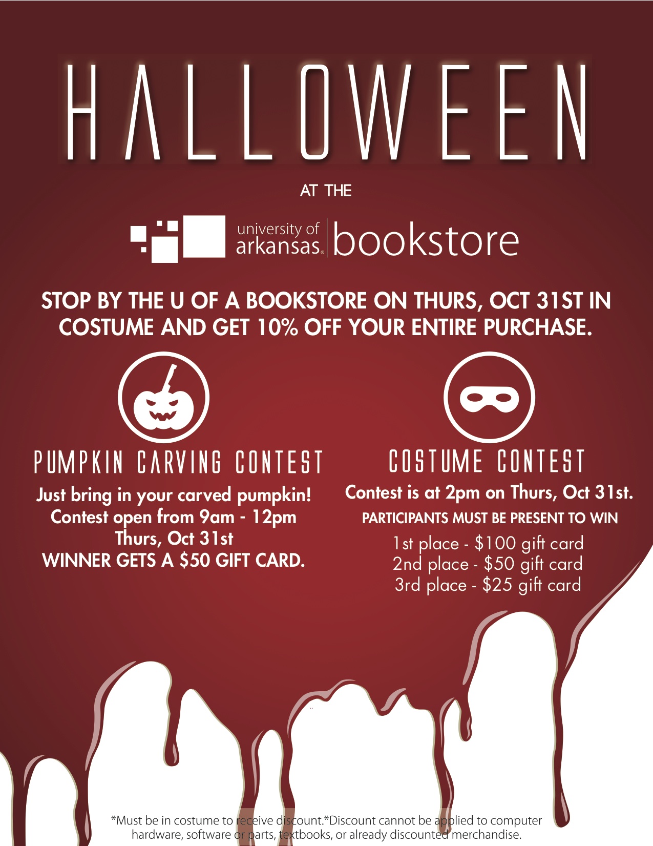 Halloween at U of A Bookstore