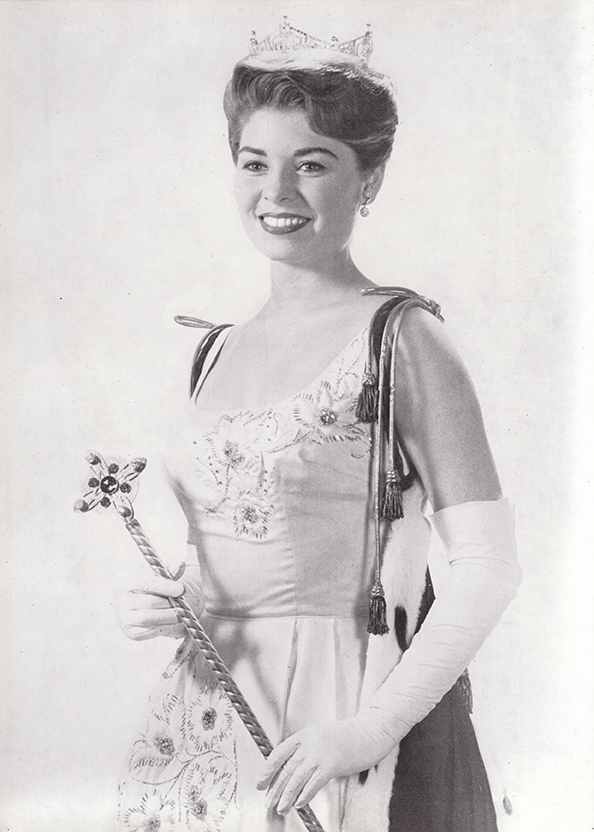 Miss America Donna Axum, as she appeared in a publicity photo after winning the crown. 