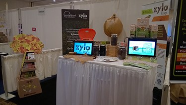 CycleWood Solutions' booth at Natural Products Expo West 2015, held March 5-8 in Anaheim, California. The expo is the world's largest event devoted to natural and specialty food and beverages, organics, supplements, health and beauty, natural living and pet products
