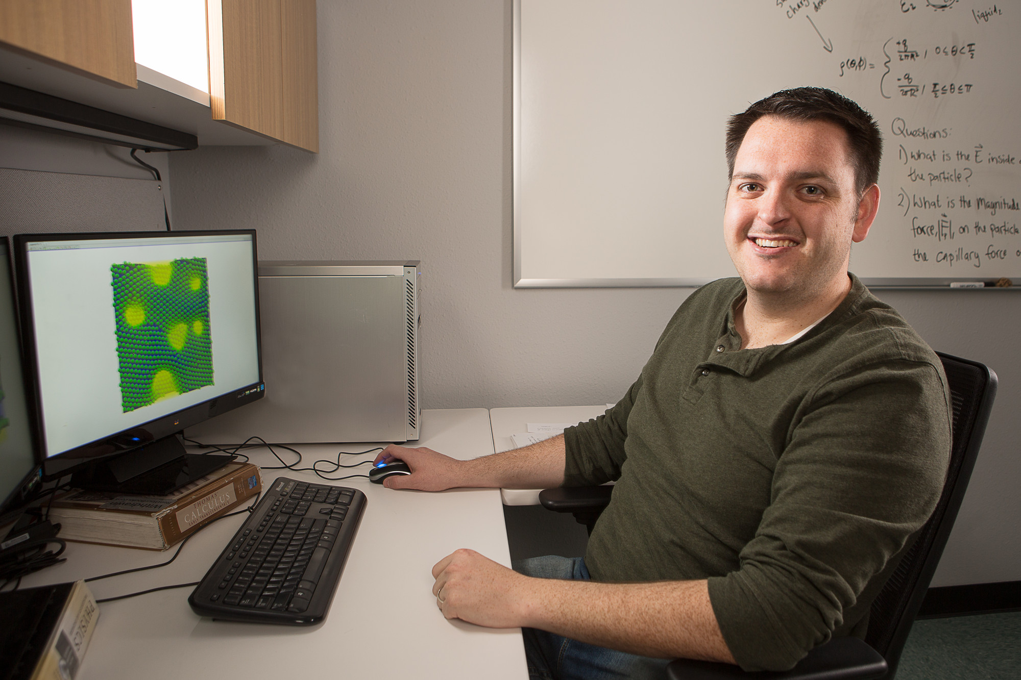 Joseph Carmack studies how to control nano-sized particles and use them to develop more sophisticated materials.