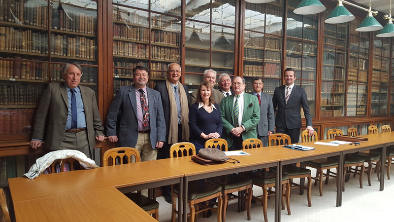 Marty Matlock, professor of biological and agricultural engineering, meets with France's National Academy of Agriculture to discuss the science of sustainable agriculture.