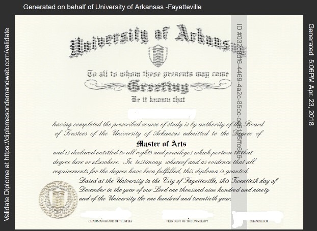 New UA Graduates First to Receive an eDiploma in Addition to Paper Diploma