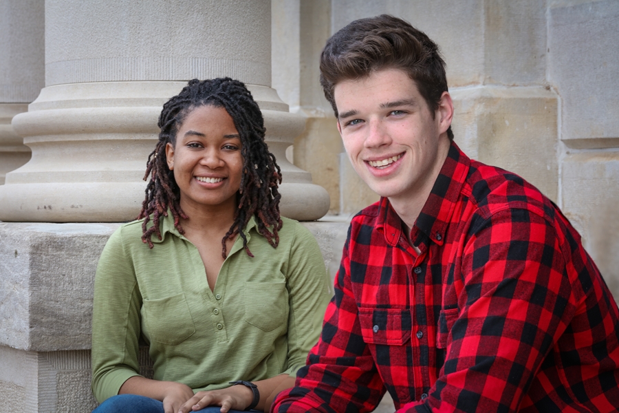 Alaina Edwards and John McGarigal have been selected for the Blue Waters Internship Program.