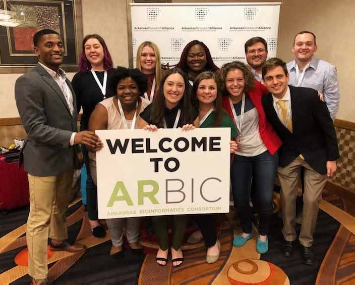 Arkansas research students attending the 2020 Arkansas Bioinformatics Consortium.