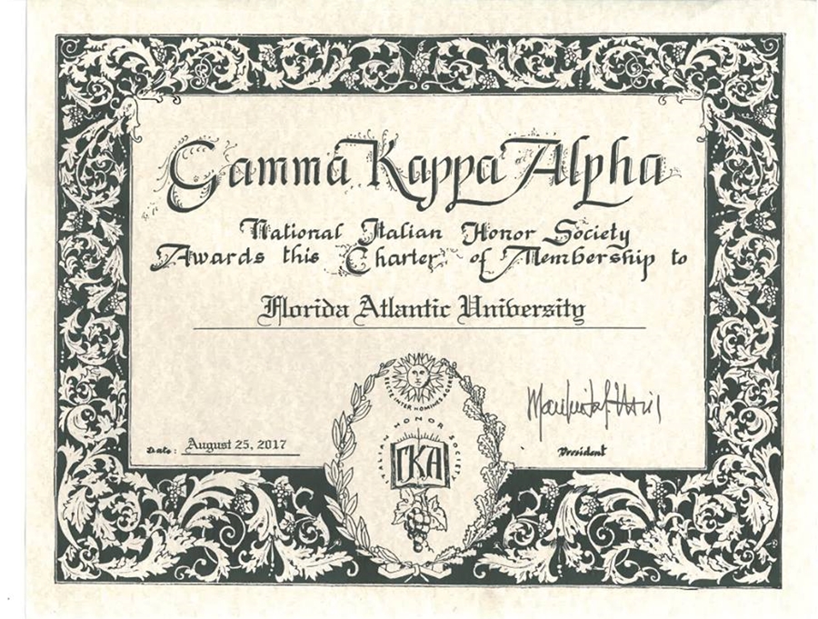 Honor Society Gamma Kappa Alpha Inducts 17 of | University of Arkansas