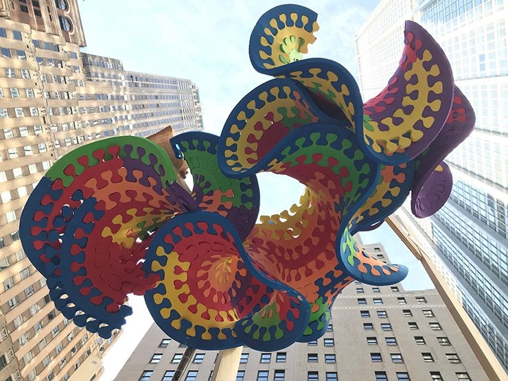 Participants will assemble puzzle pieces cut from kids' playmats to create this frilly mathematical form found throughout nature, which demonstrates the negative curvature of hyperbolic geometry.