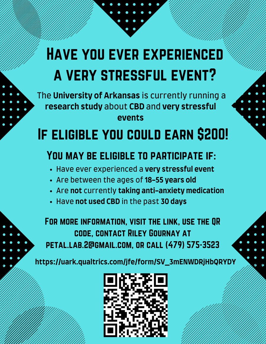 Have You Experienced a Really Stressful Event? You Could Earn $200 Participating in Research Study