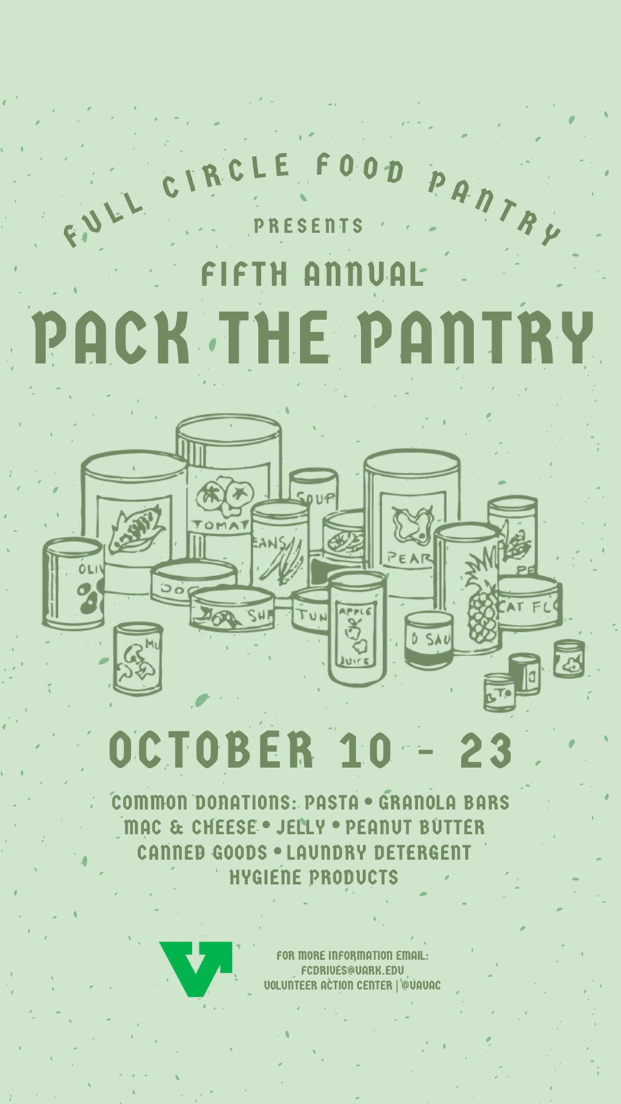 Full Circle Food Pantry Kicks Off Fifth Annual Pack the Pantry Homecoming Food Drive