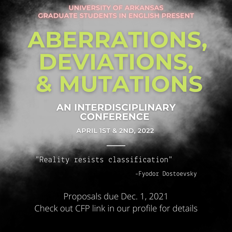 Graduate Students in English Academic Conference Spring 2022: Call for Proposals
