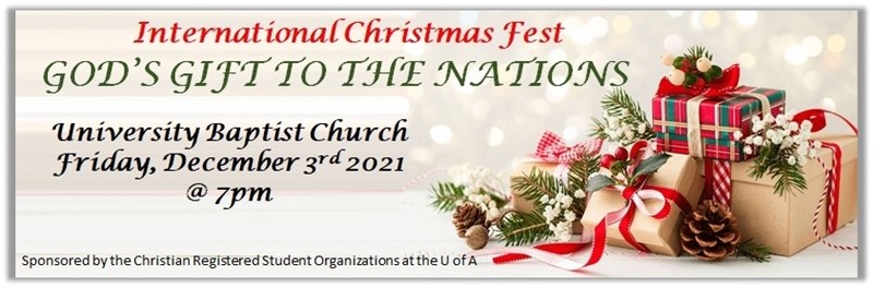 International Christmas Fest on Friday, Dec. 3 