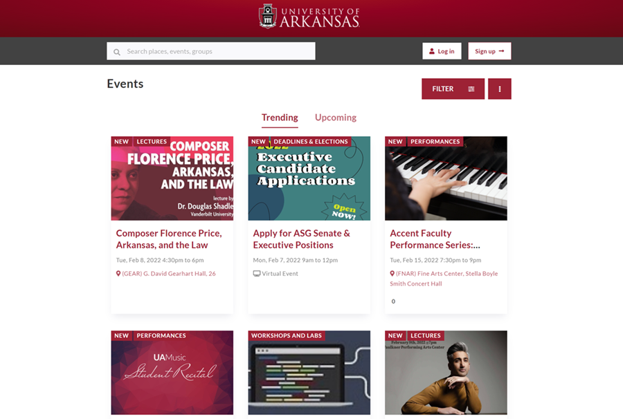 Uark Academic Calendar 2022 Use Campus Calendar With Localist | University Of Arkansas