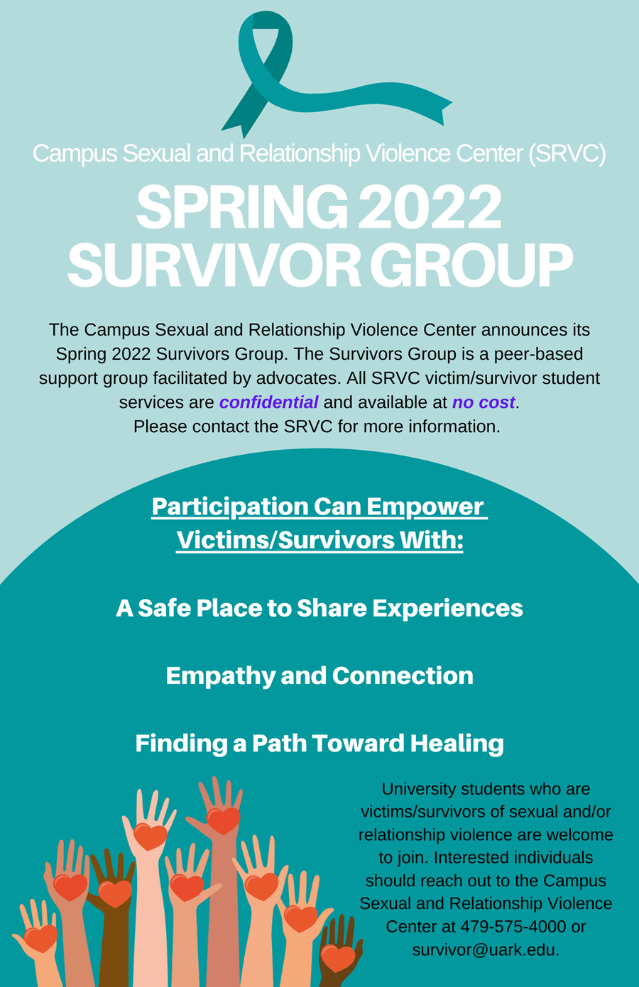 Uark Calendar 2022 Spring Srvc Provides Weekly Survivors Group Spring 2022 | University Of Arkansas