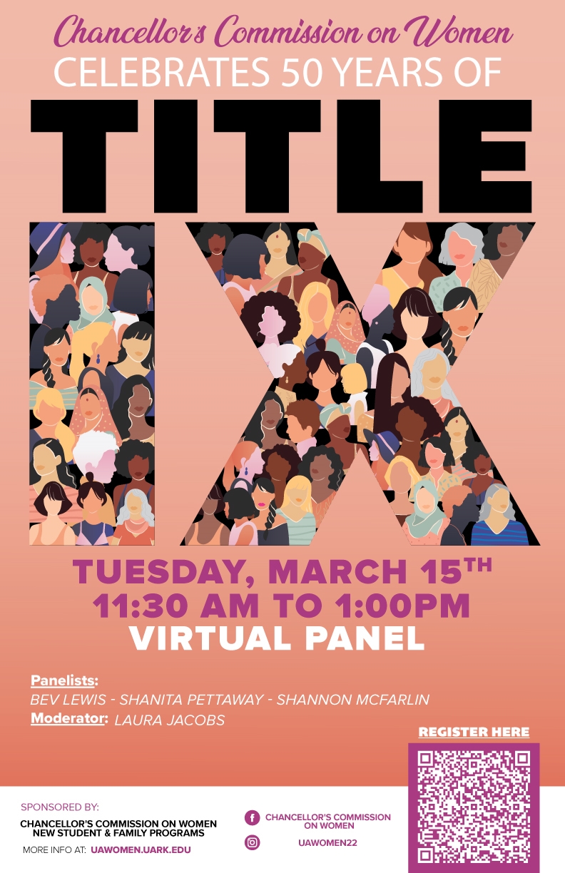 Save the Date: 50 Years of Title IX Panel on March 15