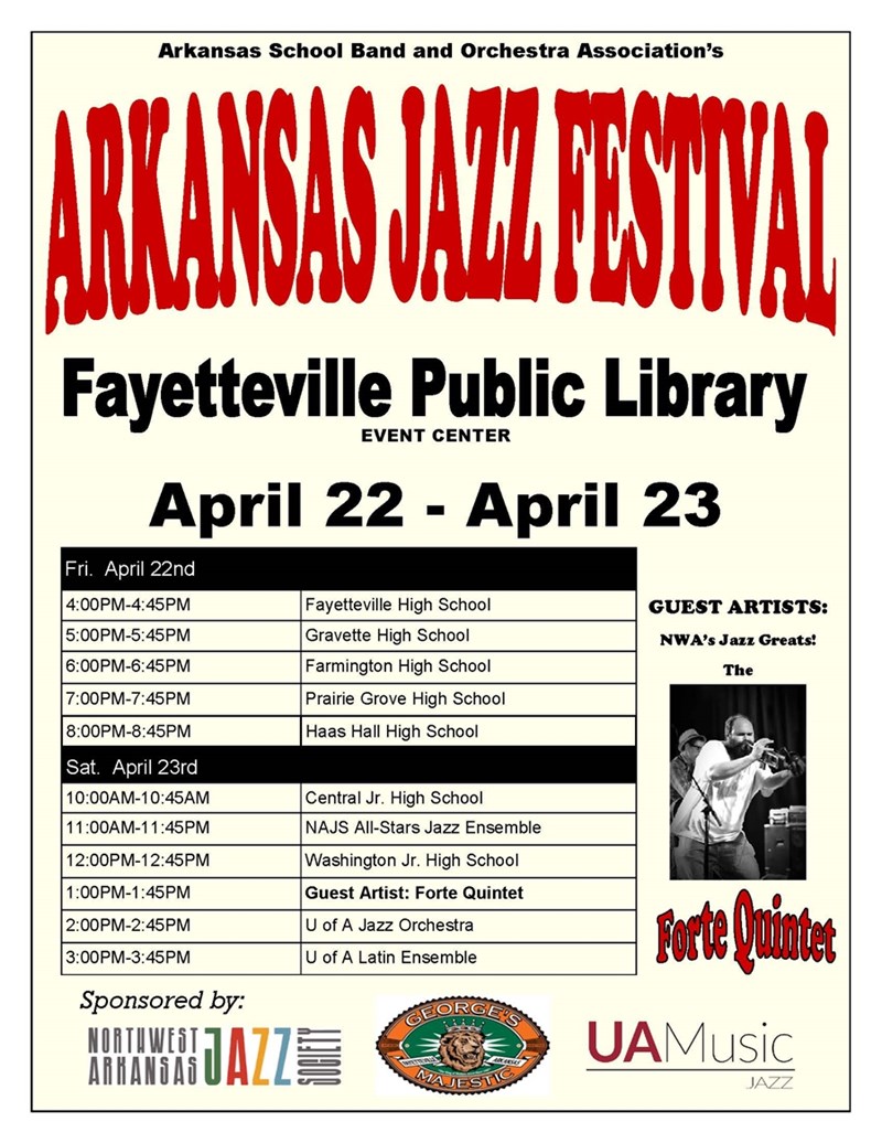 University of Arkansas Jazz Program to Co-Host Arkansas Jazz Festival Northern Stage