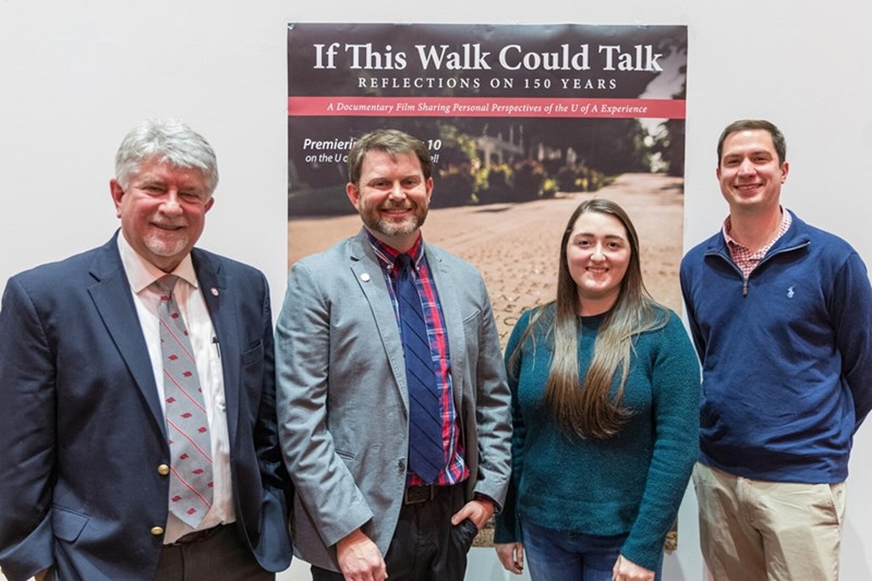 'If This Walk Could Talk' crew: (from L to R) Larry Foley, John Cooper, Ashley Acord, Ben Goodwin