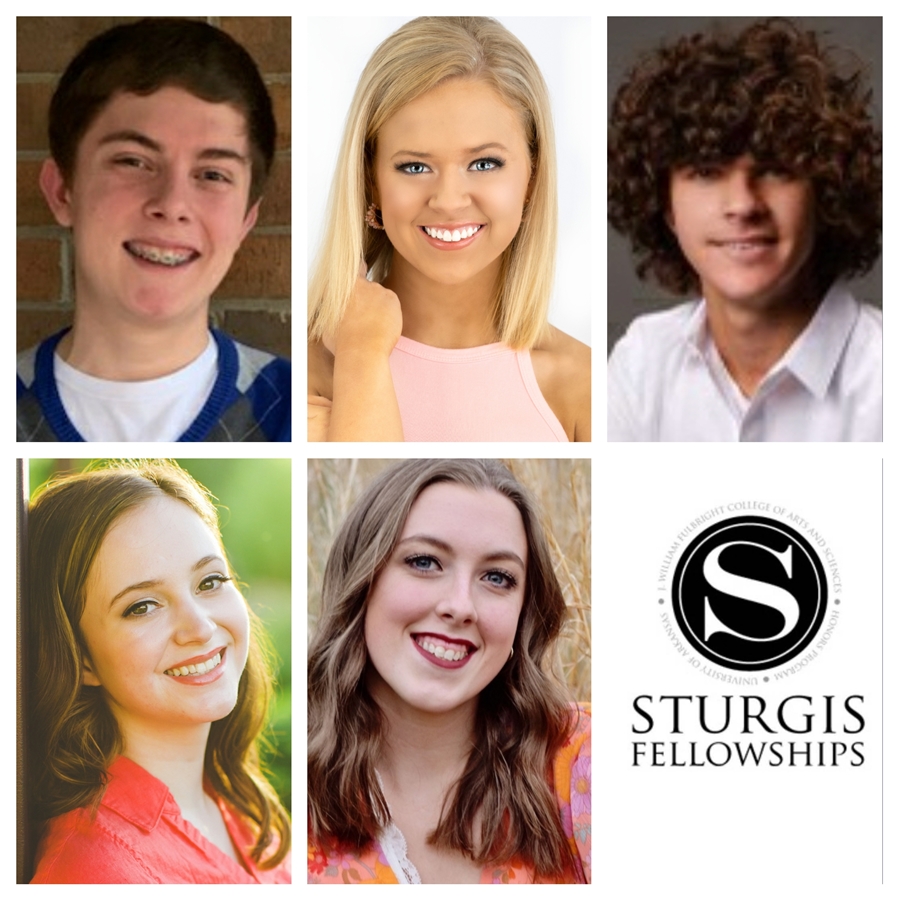 Sturgis Fellows: Top row (from L to R) - Aaron Garcia, Addie Jones, Coy Morris; Bottom Row (from L to R) - Samantha Stark, Tara Young