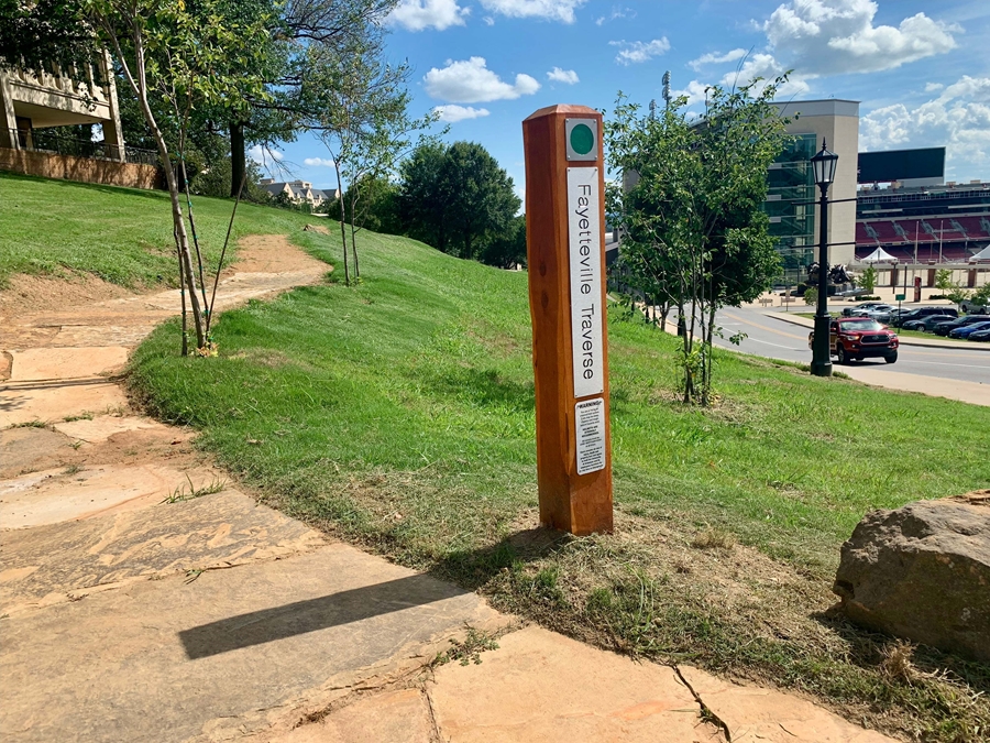 The Fayetteville Traverse natural trail loop is a one-of-a-kind amenity for U of A students, faculty and staff.