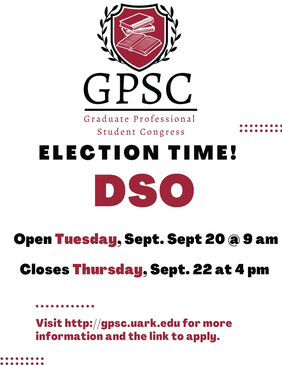 DSO Elections for Graduate and Professional Students