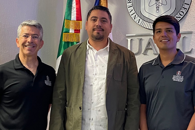 Burak Axioglu, Jose Fernando Camacho, and Alan Vazquez in the College of Mathematical and Physical Sciences.