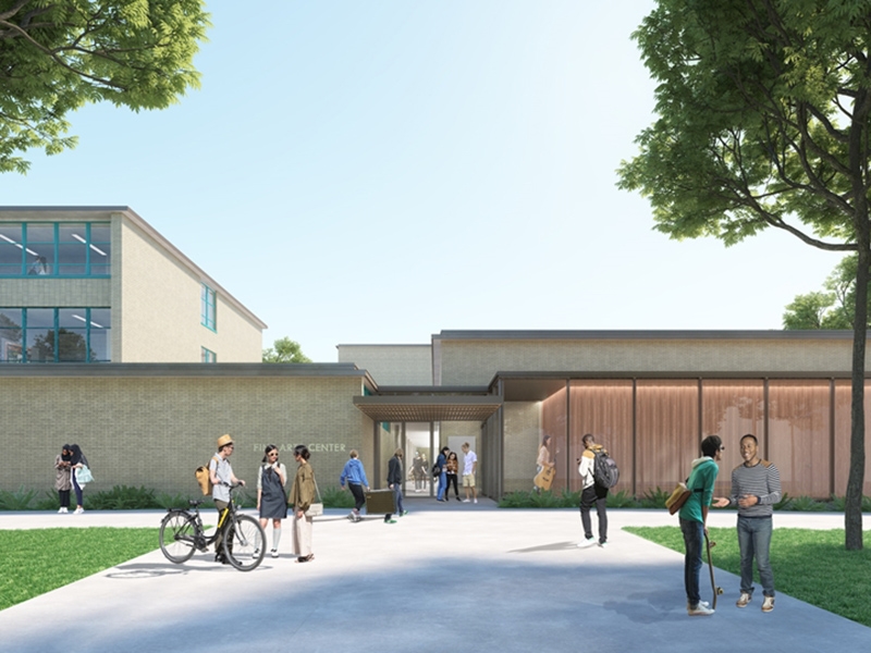 Architectural rendering of the restored Fine Arts Center