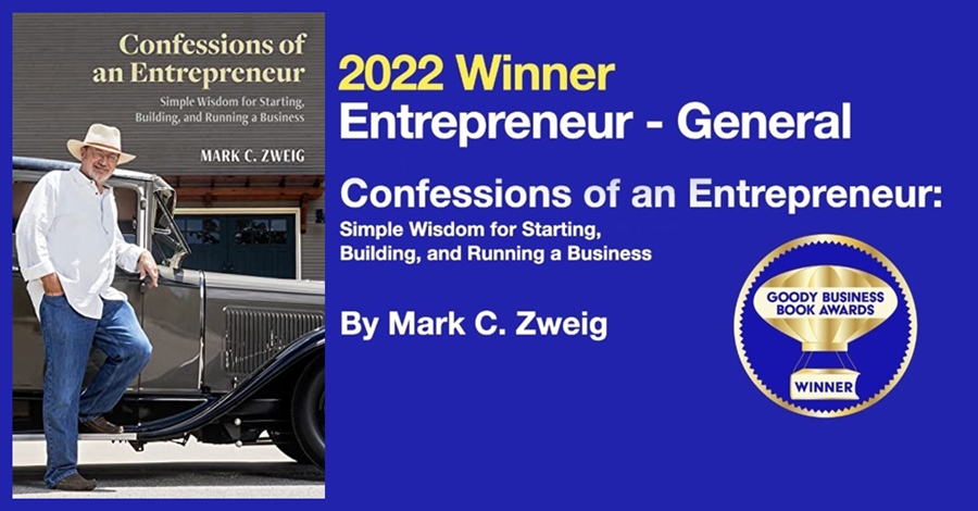 New Book Receives Entrepreneurship Business Book Award 