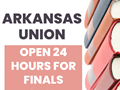 Arkansas Union finals study hours
