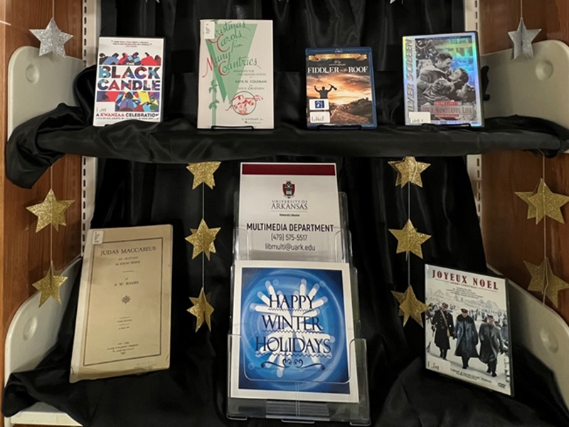 Winter Holiday Videos and Music Available in Mullins Library Multimedia Department