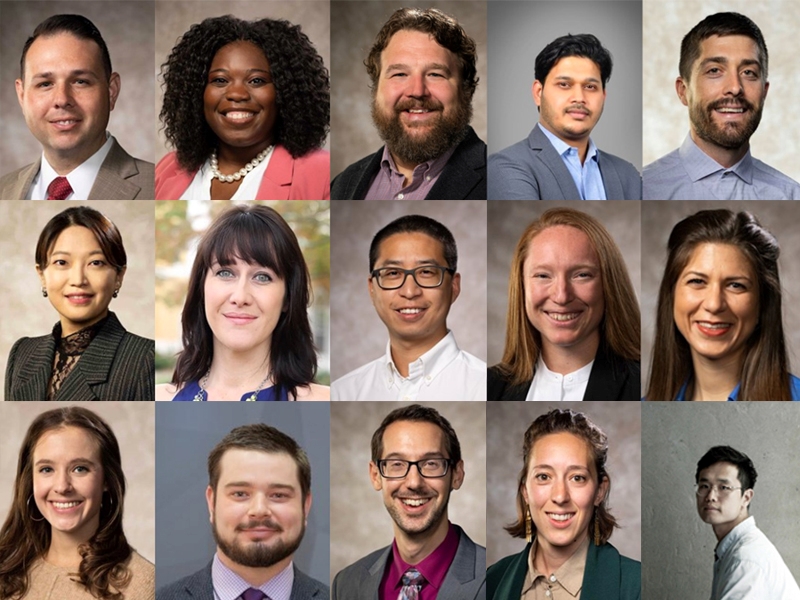 A total of 15 faculty and postdoctoral research fellows make up the inaugural cohort of investigators in the program for Beginning Investigator Research Development Support.