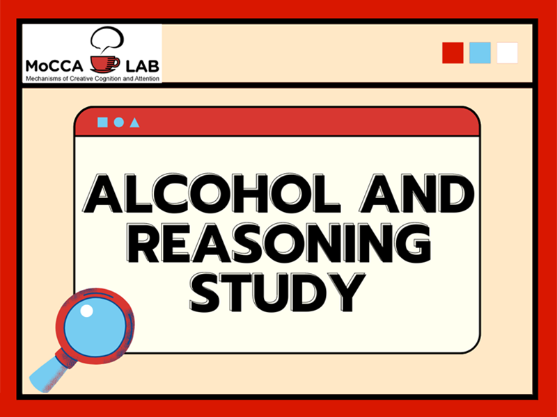 Participate in Paid Research: Alcohol and Reasoning Study, Receive $10 Amazon Gift Card