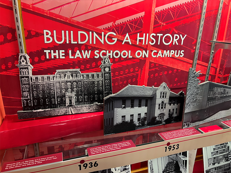 Libraries Exhibit in Leflar Law Center Highlights History of Law Buildings
