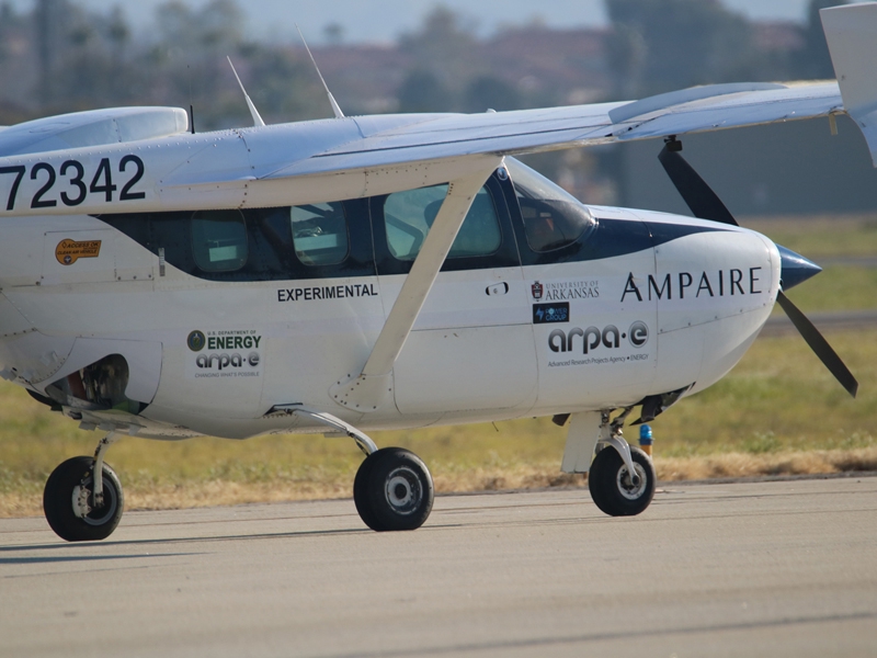U of A researchers collaborated with two private companies, Ampaire and the trademarked Wolfspeed, and the University of Illinois to develop an electric motor drive tested in flight on an hybrid electric aircraft.