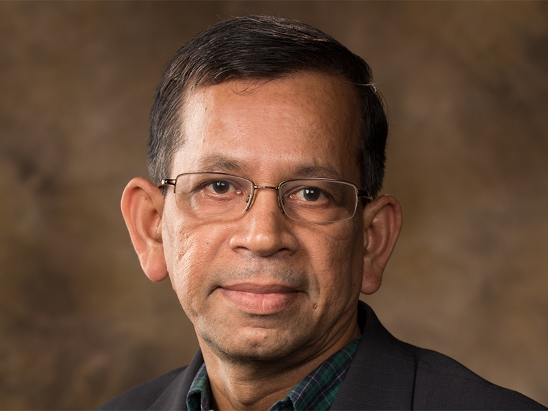 Suresh Thallapuranam, a professor who holds the Mildred-Cooper Chair of Bioinformatics and Biochemistry and is director of the AIMRC Bioenergetics Core.