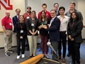 College of Engineering faculty members were awarded the Faculty Milage Award for the most person-miles traveled to attend the conference (not all attending faculty are pictured).