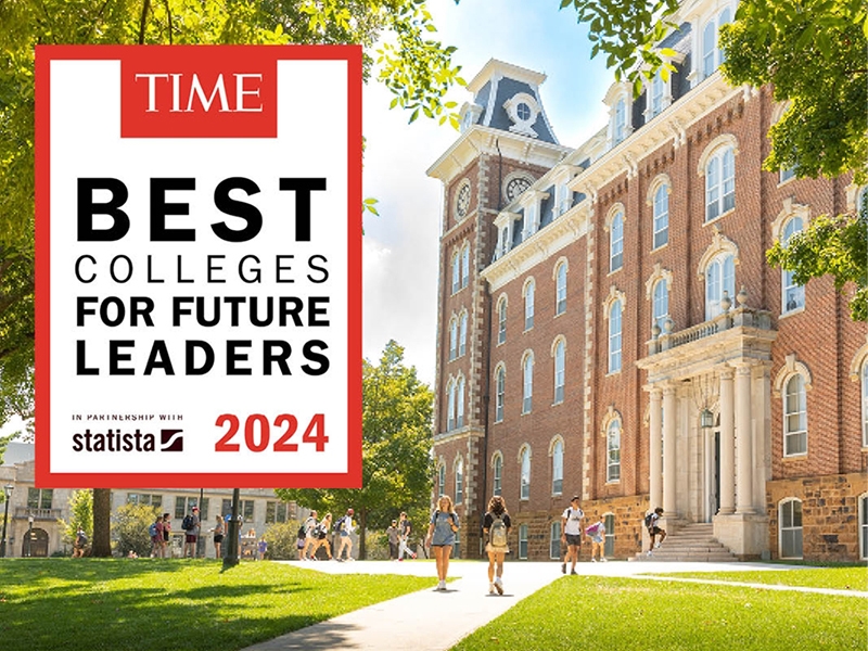 TIME Magazine Names U of A Among U.S.' Best Colleges for Future Leaders