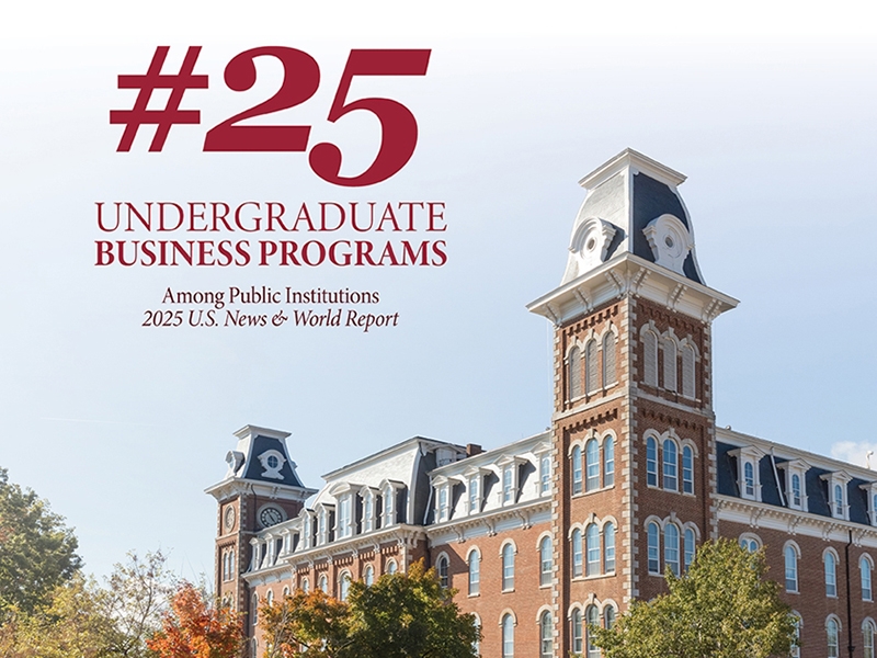 Walton College Ranks 25th Best Public Undergrad Business School in the U.S.