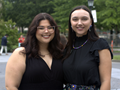 Indigenous Employee Resource Group members Jamie Black (Cherokee tribal citizen) and Kaycee Captain (Eastern Shawnee tribal citizen) pose during the Native Youth in Food and Agriculture Leadership Summit.