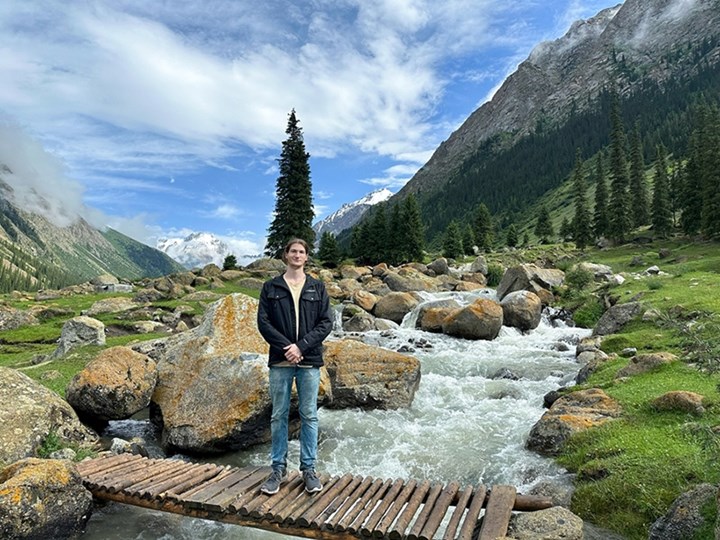 Forrest Eagar in the Tien Shan Mountains